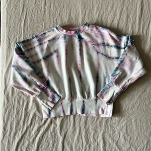 Tie dye cropped sweater